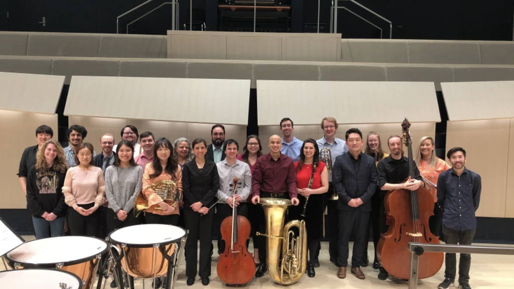 Center for New Music Ensemble and composers featured at the MGMC concert.